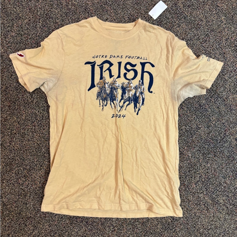 Notre Dame Football Irish 2024 Tan T-Shirt